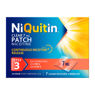 NiQuitin Step Three Clear Patches 7mg 7 Pack