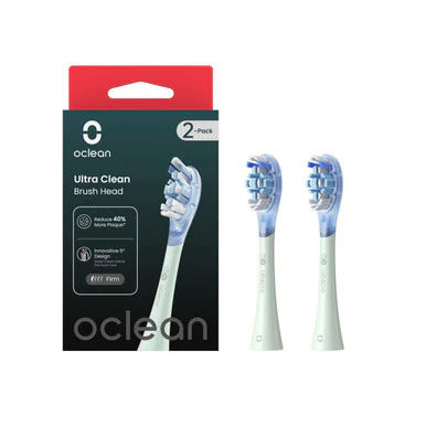 Oclean Ultra Clean Brush Head 2 Pack Green