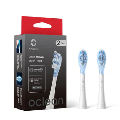 Oclean Ultra Clean Brush Head 2 Pack White