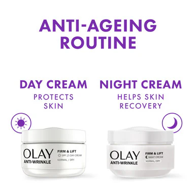 Olay Anti-Wrinkle Firm & Lift Normal Day Cream SPF15 50ml - Image 2