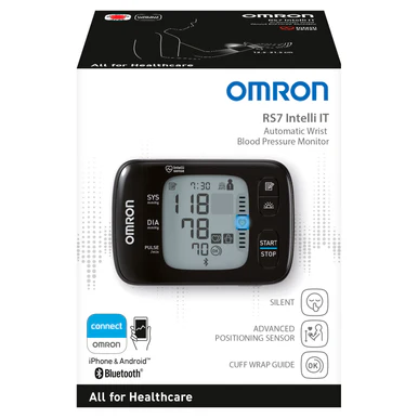 Omron RS7 Intelli IT Wrist Blood Pressure Monitor (HEM-6232T-E)