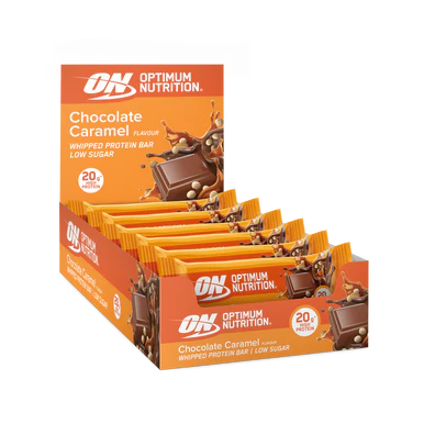 Optimum Nutrition Whipped Protein Bar Multipack - Chocolate Caramel 60gx10