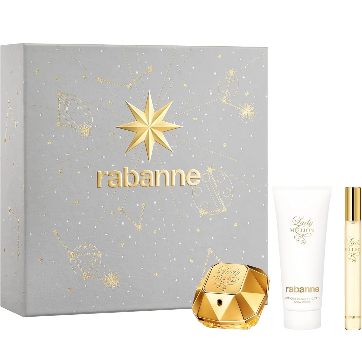 Paco Lady Million Gift SetÃ‚Â EDP 50ml + Body Lotion 100ml + EDP 10ml
