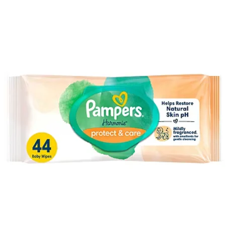 Pampers Harmonie Protect & Care Wipes 44s