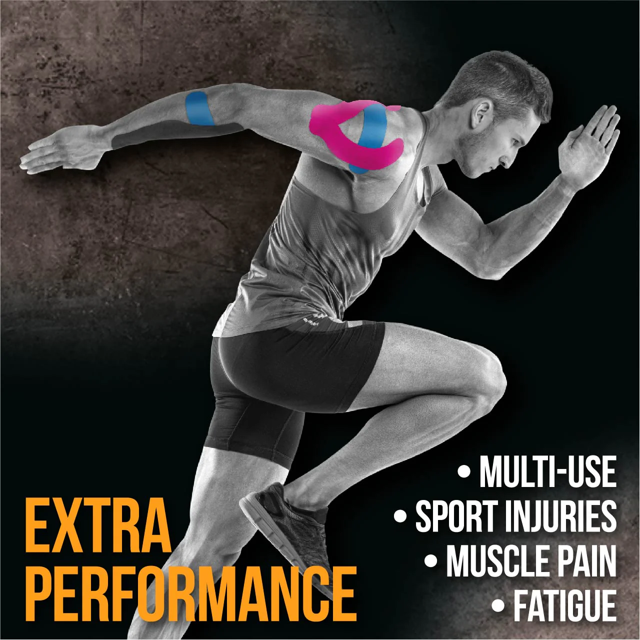 Protek TEKTAPE Kinesiology Tape 5cm x 5m Blue - Image 3