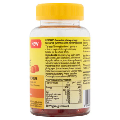 Rescue Remedy Day Gummies Orange Flavour 60 gummies - Image 4