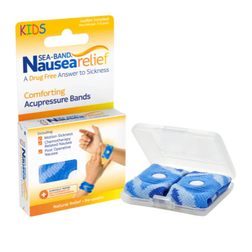 Sea-Band Nausea Relief Child Blue Acupressure Bands - Image 2