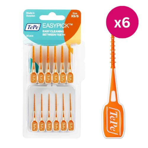 TePe EasyPick Toothpick Extra Small/Small 36s x 6