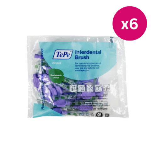TePe Interdental Brushes Original Purple 20pcs x6