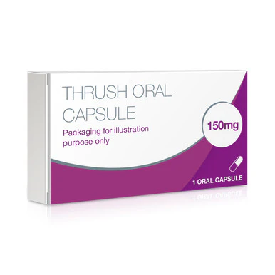 Thrush Oral Capsule Containing Fluconazole x2