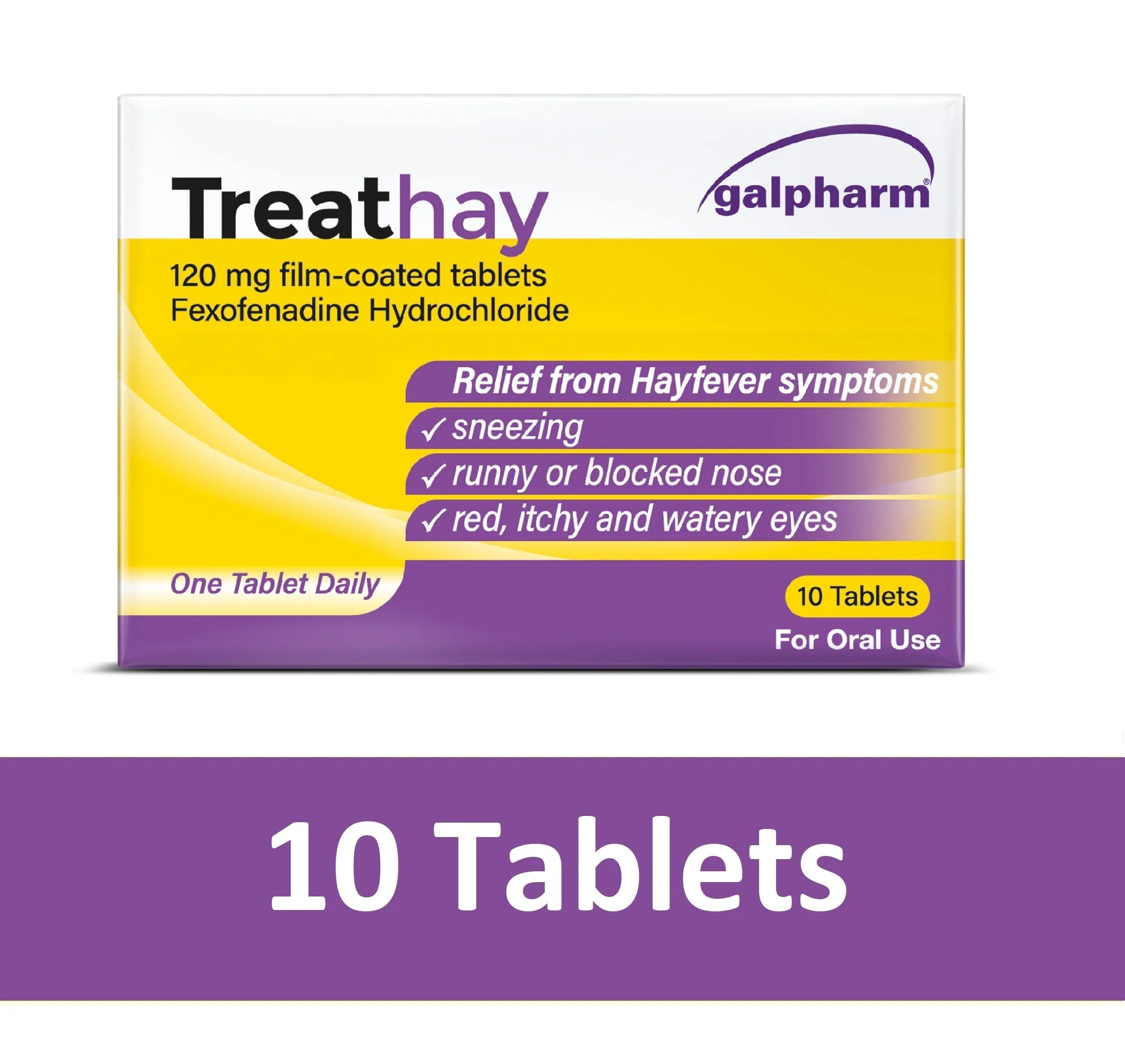 TreatHay 120mg fexofenadine hydrochloride allergy tablets - Image 4