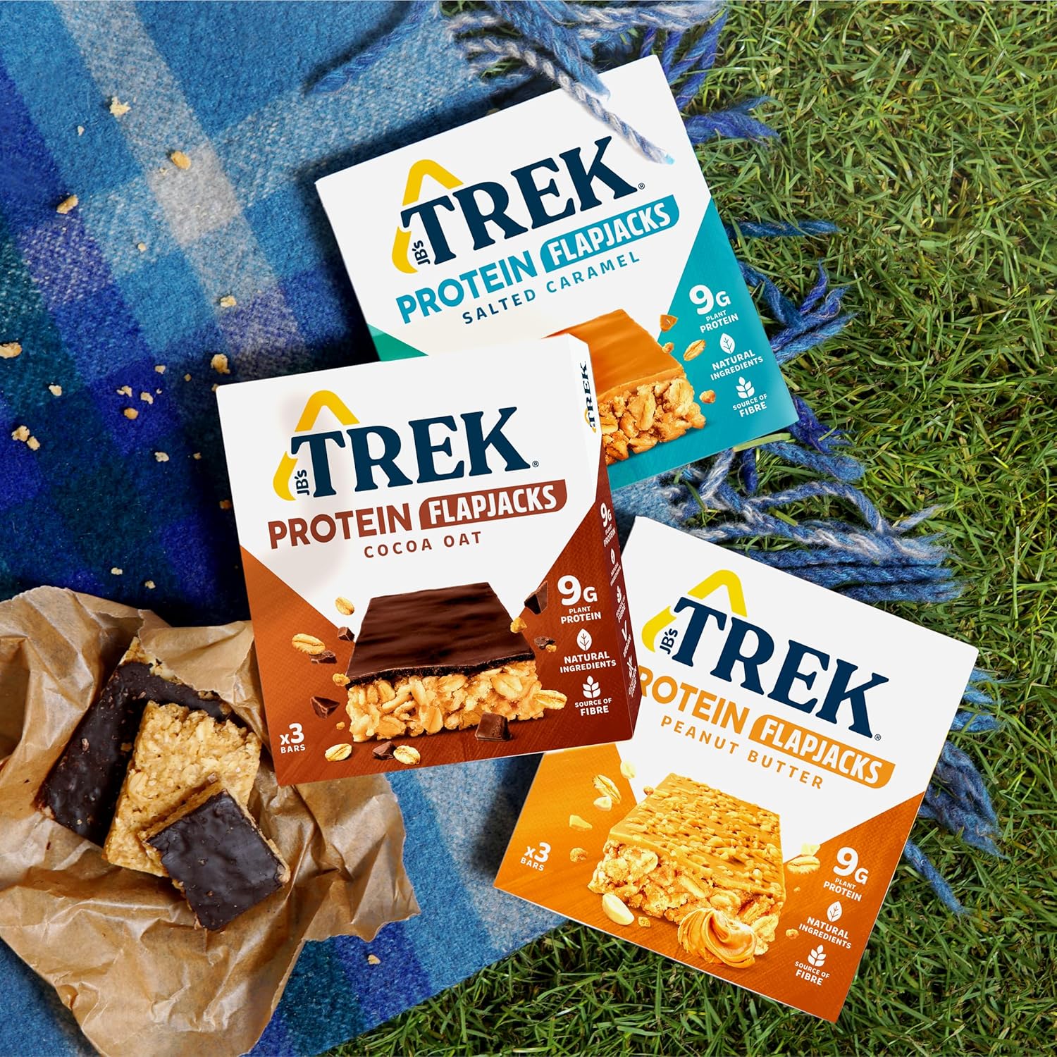 Trek Protein Flapjacks Salted Caramel 16x50g - Image 5