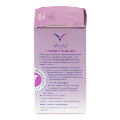 Vagisil Itch Relief Intimate Wipes 12 Pack - Image 2