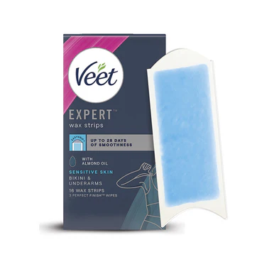 Veet Expert Cold Wax Strips Bikini Sensitive 16 Strips - Image 2