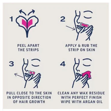 Veet Expert Cold Wax Strips Face Normal 20 Strips - Image 2