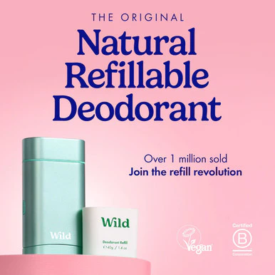Wild Fresh Cotton & Sea Salt Deodorant Refill 40g - Image 2