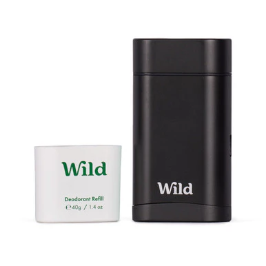 Wild Fresh Cotton & Sea Salt Deodorant with Black Case Starter Pack - Image 2
