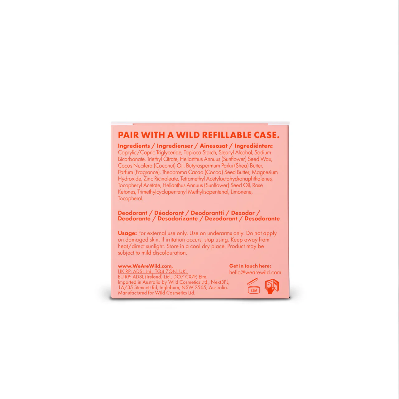 Wild Honey & Cactus Flower Deodorant Refill 40g - Image 2