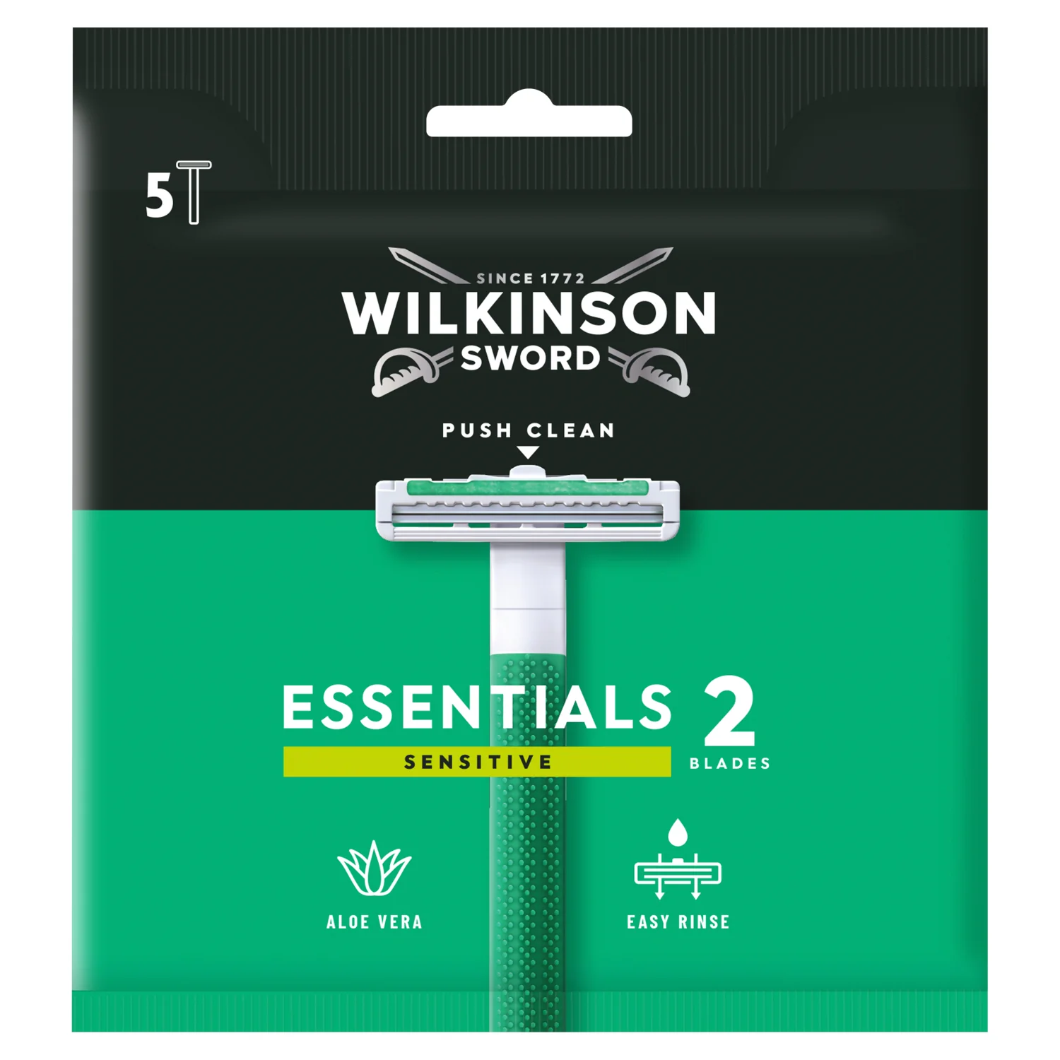 Wilkinson Sword Extra Essential 2 Sensitive Disposable Razors 5s