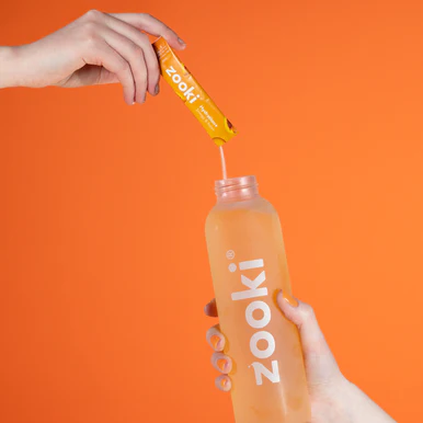Zooki Hydration+ Energy & Focus Peach Flavour 4.7g 30 Sachets - Image 3