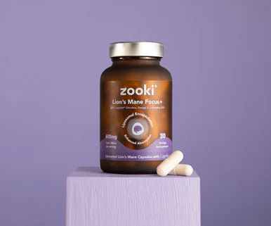 Zooki Liposomal Lions Mane Mushroom 600mg 30 Day Supply 60 Capsules - Image 2
