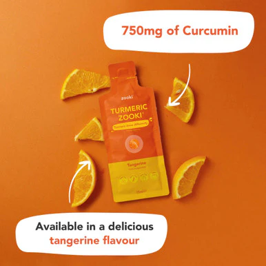 Zooki Liposomal Turmeric Curcumin 750mg  Tangerine Flavour 15ml 30 Sachets - Image 6