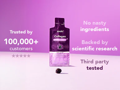 Zooki Super Strength Marine Collagen 11,000mg Blackcurrant Flavour 18.5ml 14 Sachets - Image 3