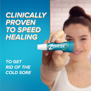 Zovirax Cold Sore Cream Tube 2g - Image 4
